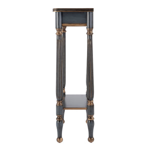 Butler Specialty Whitney Elegant Rectangular Wood Console Table With Lower Open Shelf For Stylish Home Accents Pastel Blue Rubberwood,Cherry Veneer,Mdf 3011483-butler