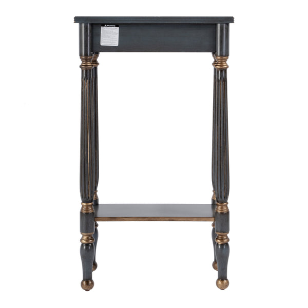 Butler Specialty Whitney Elegant Rectangular Wood Console Table With Lower Open Shelf For Stylish Home Accents Pastel Blue Rubberwood,Cherry Veneer,Mdf 3011483-butler