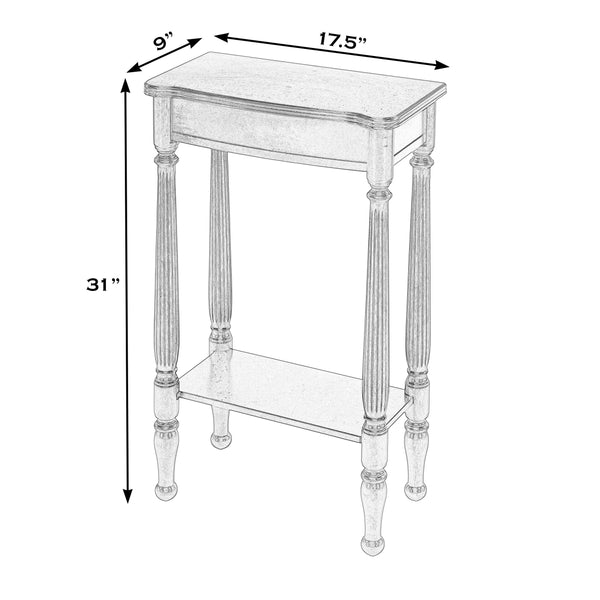 Butler Specialty Whitney Elegant Rectangular Wood Console Table With Lower Open Shelf For Stylish Home Accents Pastel Blue Rubberwood,Cherry Veneer,Mdf 3011483-butler