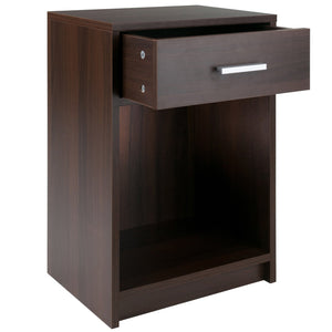 Winsome Wood Rennick 1-drawer Accent Table - Stylish Cocoa Nightstand With Versatile Storage For Any Room Cocoa Composite Wood ,Metal 30115-winsome-wood