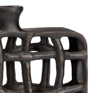 Wildwood Xavier Bronze Urn Sculptural Accent — Lightweight Aluminum Decorative Vase For Mantel Or Console Decor 14.5h x 12.25w x 2d 301246