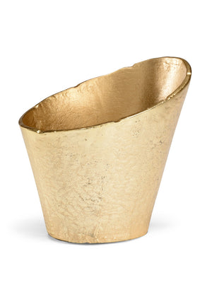 Wildwood Lawrence Brass-Plated Champagne Chiller Bucket — Vintage-Inspired, Lightweight Aluminum For Parties 301258
