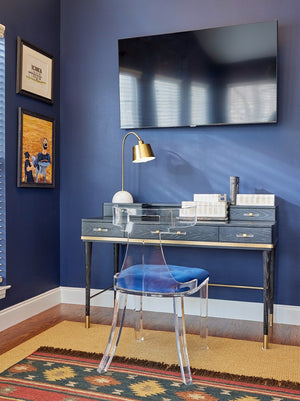 Wildwood Mozart Hand-Inlaid Bone Boxes With Cobalt Blue Accents — Coastal-Modern Storage For Jewelry & Decor 301315