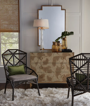 Wildwood Fiona Antique Gold Rectangular Wall Mirror 49"X30.75" – Iron Frame, Cut-Out Corners, Ready-To-Hang 301344