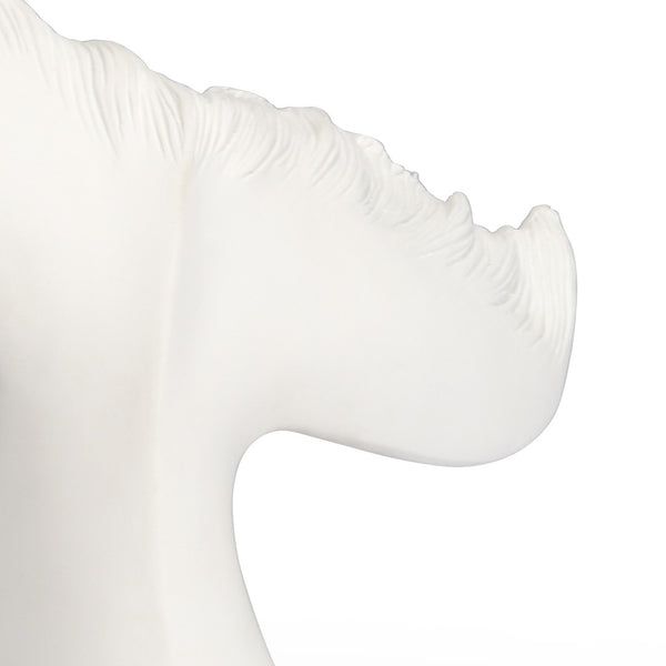Wildwood Moby Sculptural Whale-Tail Accent, White Plaster-Style Finish, Compact 10" Decorative Focal Piece 301368