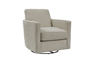 Fusion Nolte Cherie Pearl Swivel Glider Chair In Beige - Stylish, Durable, 360° Motion For Ultimate Comfort Beige W ,92% Polyester,8% Acrylic 402g Cherie Pearl Swivel Glider