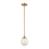 Beverly Hills 6'' Wide 1-Light Mini Pendant - Satin Brass 30145/1 Elk Lighting