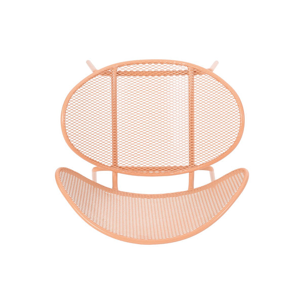 English Elm Christopher Knight Home® - ELBA Modern Iron Dining Chair with Slim Profile and Comfortable Seat — Durable, Stylish Accent Seating Orange 65203.00ORG