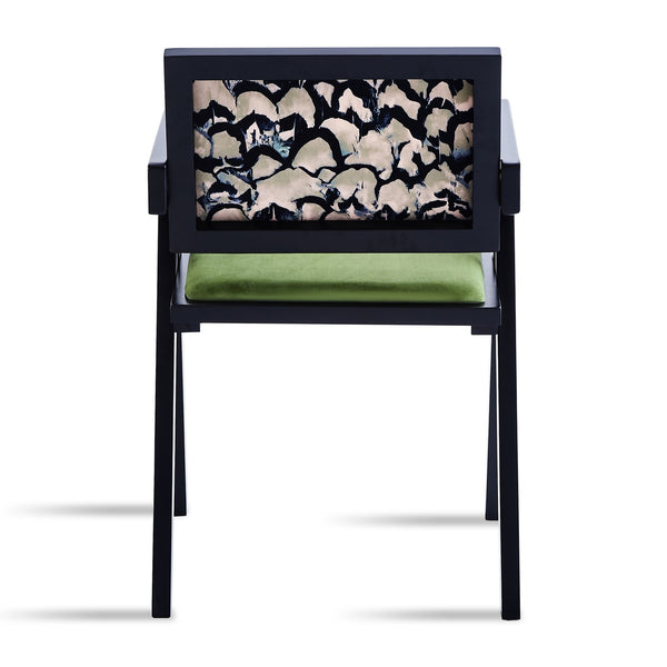 English Elm 2 Black Rubberwood Dining Chairs With Rattan-Style Seats – Medieval Elegance For Modern Spaces W2720P237609