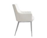 Chase Dining Armchair - White 30156 Sunpan