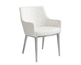 Chase Dining Armchair - White 30156 Sunpan