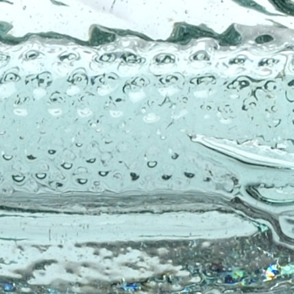 Wildwood Flying Fish Small Recycled Green Glass Sculpture On Antique Silver Iron Stand — Coastal Decor Accent 301570