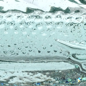 Wildwood Flying Fish Small Recycled Green Glass Sculpture On Antique Silver Iron Stand — Coastal Decor Accent 301570