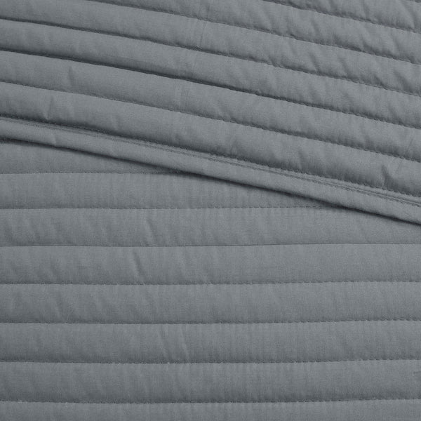 English Elm 8 Piece Printed Seersucker Comforter & Quilt Set In Yellow/Gray For Full/Queen – Cozy & Stylish! B03597254