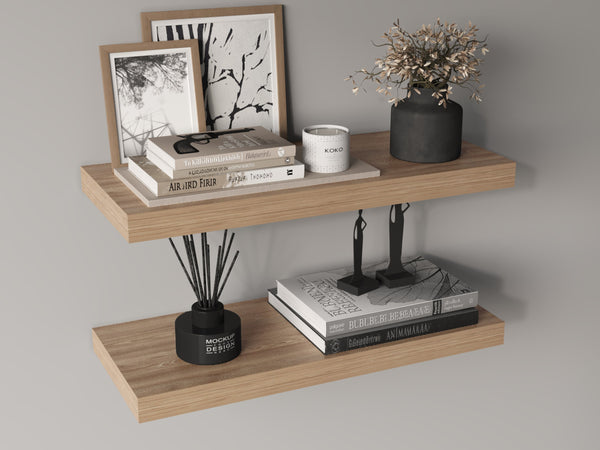 English Elm Ecco Modern Floating Shelves Set Of 2 – Stylish Space-Saving Wall Decor For Home & Office Use B070P238862