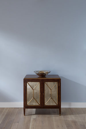 Wildwood Van Sinderen Bowl — Large Sculptural Centerpiece In Dual-Tone Nickel & Gold, Cast Aluminum Art Piece 5.5h x 18w x 18d 301790