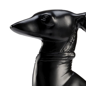 Wildwood Bono Sculpted Black Dog Statue 20.5" Tall — Contemporary Matte Finish Accent For Shelves & Desks 301916