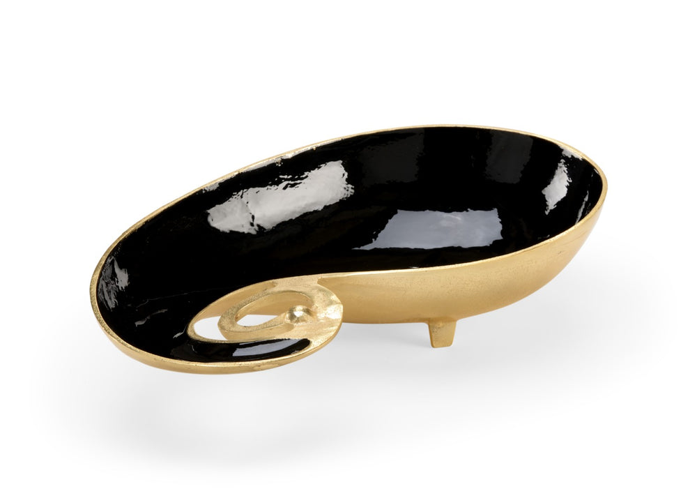 Wildwood Pop Pop Of Paisley Black Large Decorative Tray With Gold Paisley Metallic Finish For Luxe Home Styling 301922