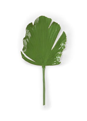 Wildwood Split Leaf Palm Right | 32" Green Enamel Aluminum Wall Art, Lightweight Rust-Resistant Tropical Accent 301934