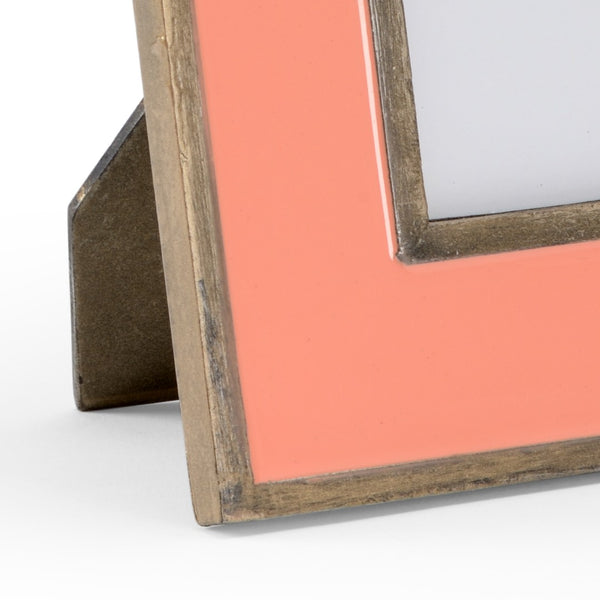 Wildwood Sockeye Elegant Enamel Photo Frame In Sockeye Salmon With Antique Gold Trim, Glass, 10.5" X 8.5" 301952