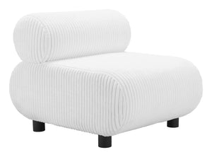 Rahat Accent Chair White 110294 Zuo Modern