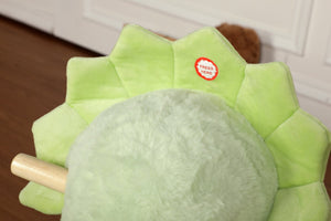 English Elm Kids Plush Dinosaur Rocking Toy with Safety Belt Lullaby Sounds and Hand Puppets W3723P374145