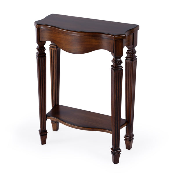 Butler Specialty Cheshire Console Table: Elegant Wood Design With Open Shelf And Ballerina-inspired Legs For Your Space Medium Brown Fiberboard,Resin,Poplar Wood,Cherry Veneer 3020011-butler