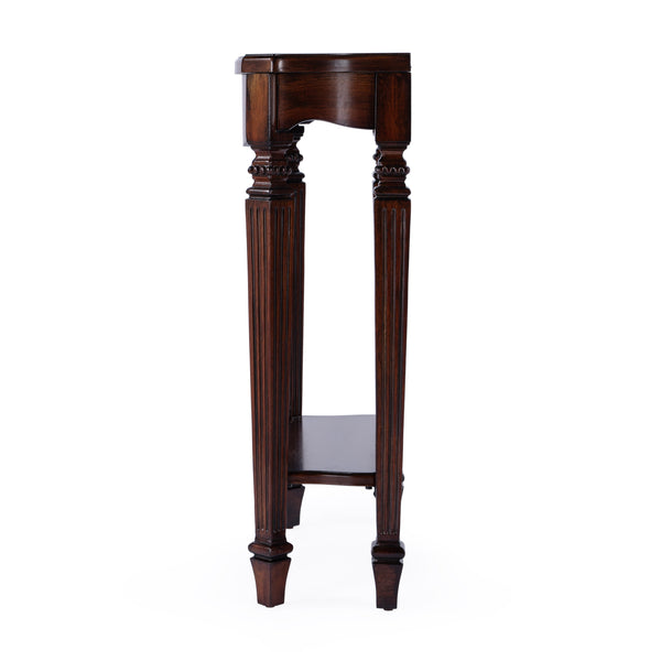 Butler Specialty Cheshire Console Table: Elegant Wood Design With Open Shelf And Ballerina-inspired Legs For Your Space Dark Brown Fiberboard,Resin,Poplar Wood,Cherry Veneer 3020024-butler