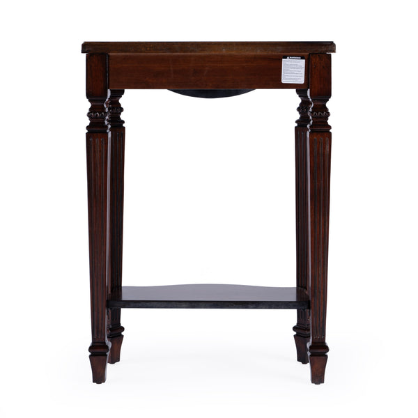 Butler Specialty Cheshire Console Table: Elegant Wood Design With Open Shelf And Ballerina-inspired Legs For Your Space Dark Brown Fiberboard,Resin,Poplar Wood,Cherry Veneer 3020024-butler