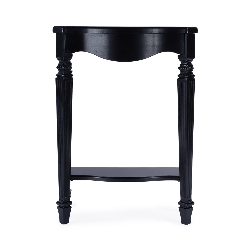 Butler Specialty Cheshire Console Table: Elegant Wood Design With Open Shelf And Ballerina-inspired Legs For Your Space Black Fiberboard,Resin,Poplar Wood,Cherry Veneer 3020111-butler