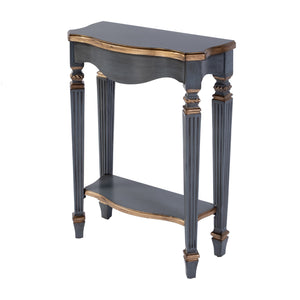 Butler Specialty Company Cheshire 22" Wood Console Table With Elegant Ballerina Legs For Home Decor Pastel Blue Fiberboard,Resin,Poplar Wood,Cherry Veneer 3020483-butler
