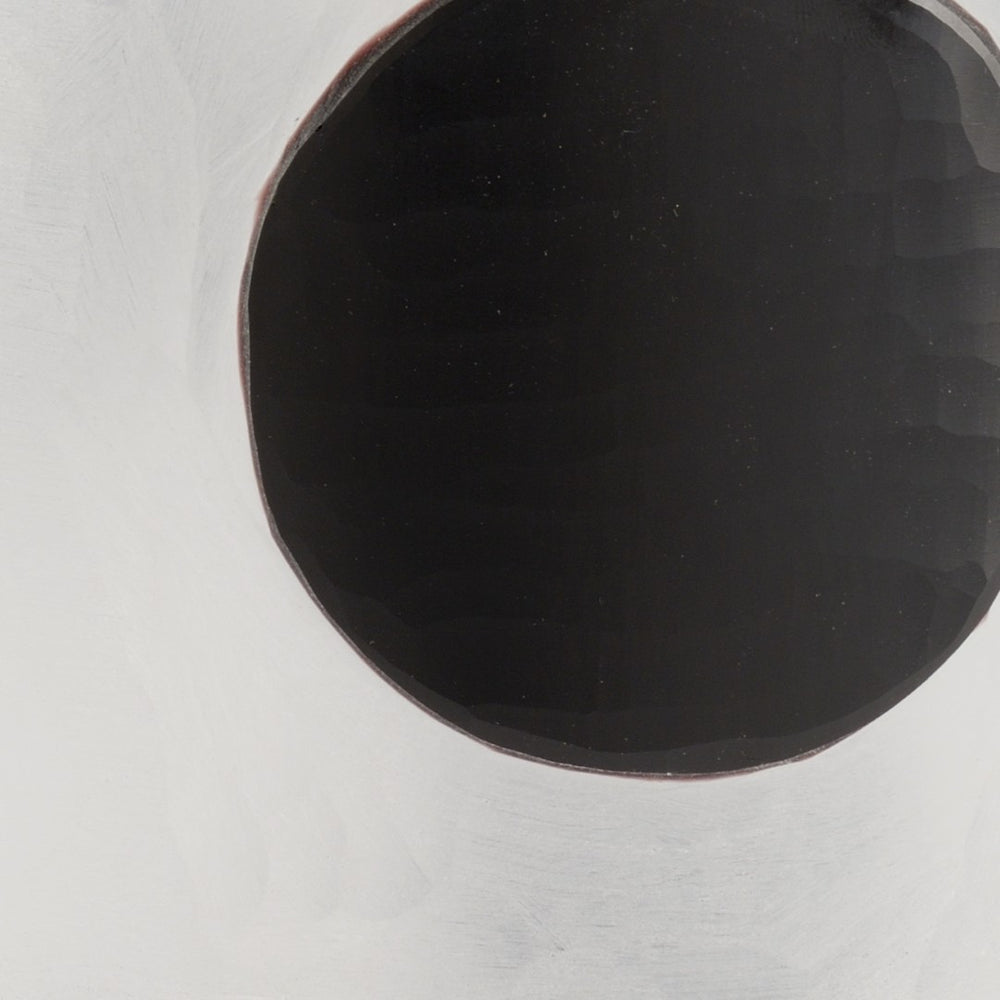 Wildwood Dali Frosted Dot Vase — Matte Glass Cylinder With Bold Black Graphic Spots, Sculptural Accent For Modern Spaces 302071