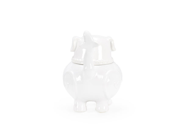 Wildwood Smokin' Foo Lion Incense Burner — White Glazed Ceramic Decorative Aromatherapy Holder For Meditation Studios 302187