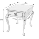 Grace Rectangular Wood 1 Drawer End Table 3022424 Beige Butler Specialty