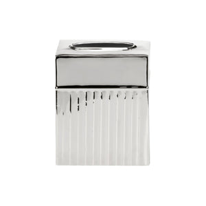 Wildwood Wallace Polished Nickel Tissue Box Cover — Slim Aluminum Rectangle 6"X5" For Elegant Home & Office Decor 302276