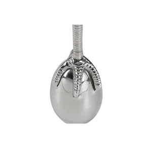 Wildwood Talon Polished Nickel Claw Candleholder — Solid Brass, 13.5" Tall Sculptural Taper Stand For Mantels 302290