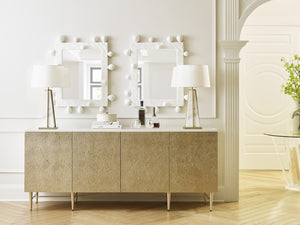 Wildwood Shape Shifting Mirror — 37"X31.5" Sculptural Wall Mirror With Offset White Spheres, Modern Focal Point 302307