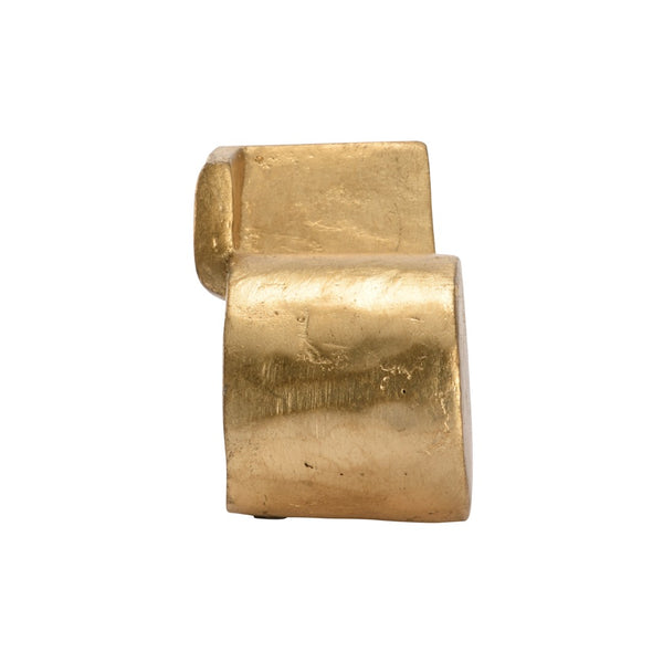 Wildwood Misquote Metallic Gold Sculptural Quote Cloud Accent — Playful, Modern Bar & Bookshelf DéCor Topper (98) 302310