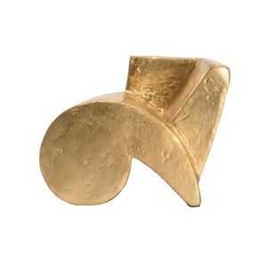 Wildwood Misquote Metallic Gold Sculptural Quote Cloud Accent — Playful, Modern Bar & Bookshelf DéCor Topper (98) 302310