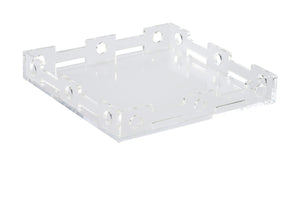 Wildwood Jacquay Modern Serving Tray — 14" Square Minimalist Display & Organizer For Home, Drinks, DéCor (Durable) 302413