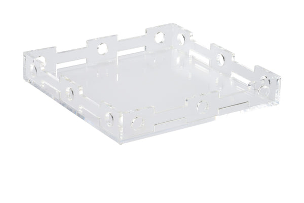 Wildwood Jacquay Modern Serving Tray — 14" Square Minimalist Display & Organizer For Home, Drinks, DéCor (Durable) 302413