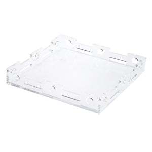 Wildwood Jacquay Modern Serving Tray — 14" Square Minimalist Display & Organizer For Home, Drinks, DéCor (Durable) 302413