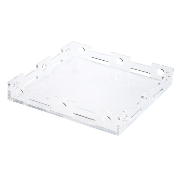 Wildwood Jacquay Modern Serving Tray — 14" Square Minimalist Display & Organizer For Home, Drinks, DéCor (Durable) 302413