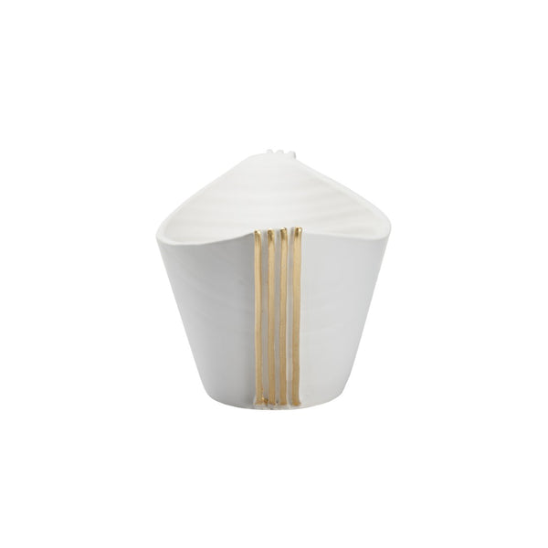 Siracusa Vessel White/Cream, Gold 302537-WILDWOOD Wildwood