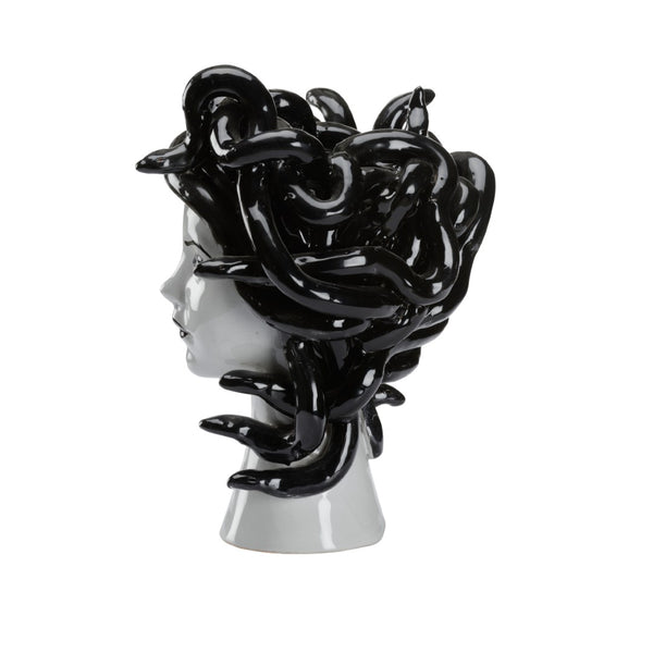 Medusa Vase Black, White/Cream 302548-WILDWOOD Wildwood