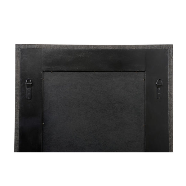 Wildwood Jacoby Roundout: 36" Square Raffia Wall Mirror — Hand-Applied Brown/Cream Texture For Boho, Coastal, Modern Decor 302557