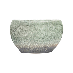 Wildwood Naha Handcrafted Indigo Ceramic Vase — 14" X 23" Statement Centerpiece From Shiga, Textured Glaze Depth 302571