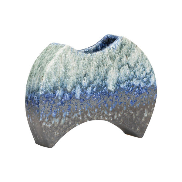 Wildwood Kerama Handcrafted Japanese Vase With Indigo Glaze And Rough Ceramic Texture For Modern Spaces 302574