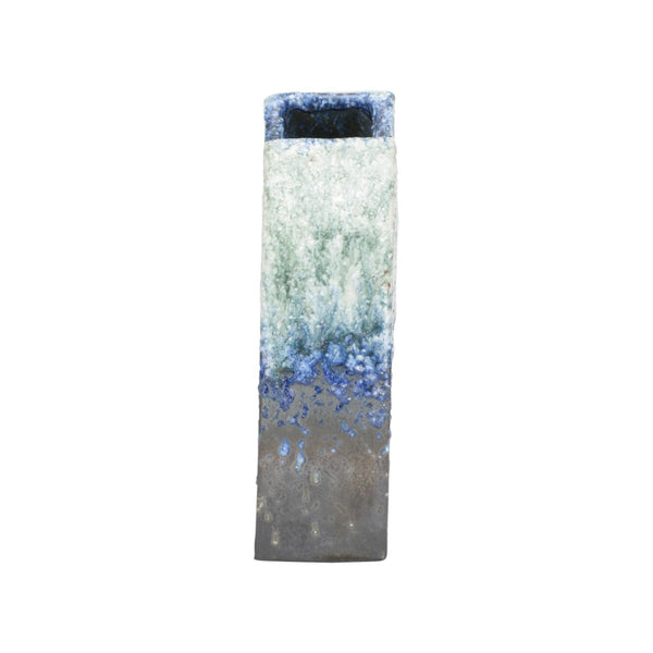 Wildwood Kerama Handcrafted Japanese Vase With Indigo Glaze And Rough Ceramic Texture For Modern Spaces 302574