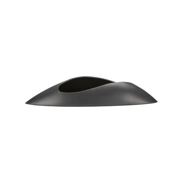 Wildwood Ikebana Ceramic Vase Kuro — Elongated Japanese Craftsmanship For Minimalist Floral Balance And Display Black 302577